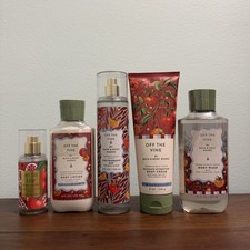 Bath Body Works Set Lot of 5 OFF THE VINE Body Wash Cream Lotion Spray Mist