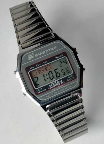 Kamerton / Elektronika 52 Melody Alarm Vintage Original Soviet Digital Watch