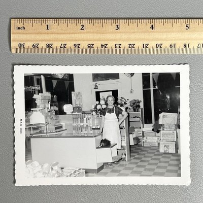 1963 Oscar's Store Nampa Idaho Interior Photo Camel Winston Cigarettes Sign 3x5