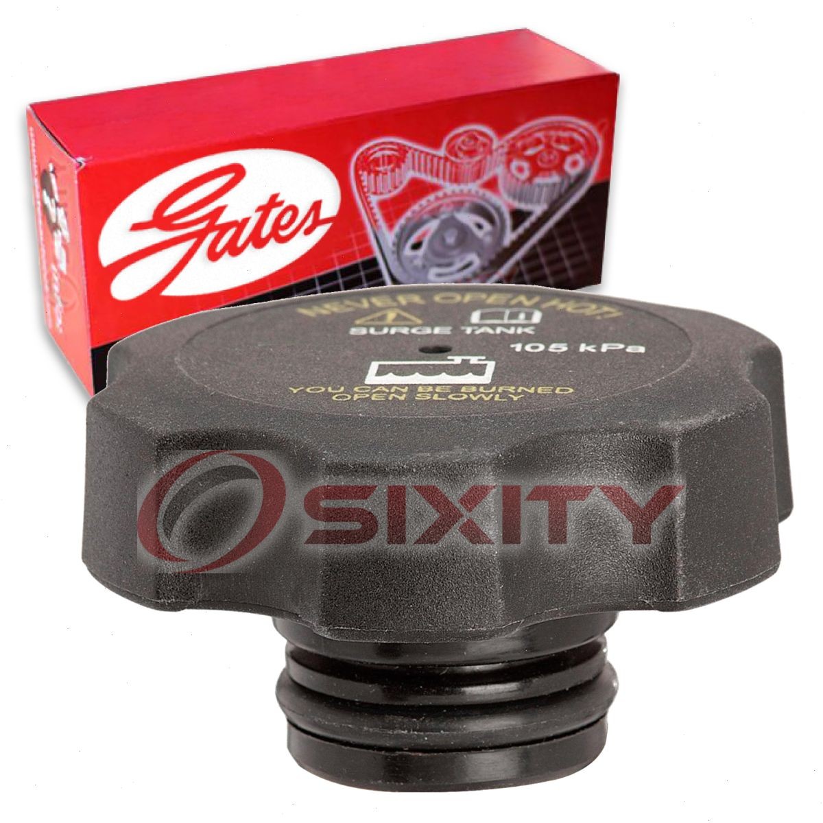 Gates Radiator Cap for 2011-2019 Chevrolet Silverado 1500 4.3L 4.8L 5.3L sn