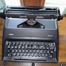 Royal Epoch Typewriter Manual Black With Carrying Case thumbnail