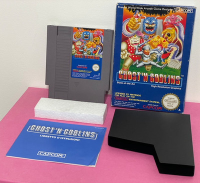 Ghost N' Goblins - Nintendo NES - UKV - PAL A - Boxed with Manual - Ghosts CIB