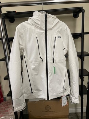 Helly Hansen Women's Ski Snow Jacket White-Size S (Dirt Stains)