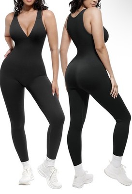 Shapellx Size XL, Deep V Shapewear Chest Support and Tummy Control, Black, NWT