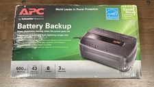 APC Back-UPS 600VA 360W BN600G Battery Backup Surge Protector NEW Open Box