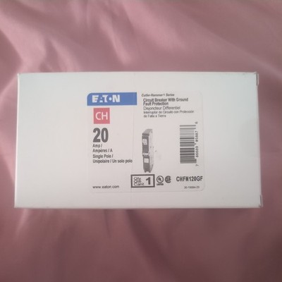 Eaton CHFN120GF 20A Single Pole Circuit Breaker Ground Fault Protection