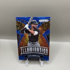 2020 Panini Prizm Yoan Moncada Illumination Blue Donut Circle /199 #I-8