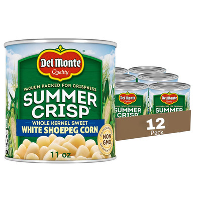 Summer Crisp White Shoepeg Corn, 11 Oz. Can (Pack of 12)