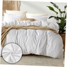 Duvet Cover Size 104x90 and 2 Pillow Cases Soft Comfy Duvet Cover King B-white