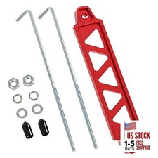 Battery Hold Down Bracket, Aluminum Alloy Battery Tie Down Bracket with red