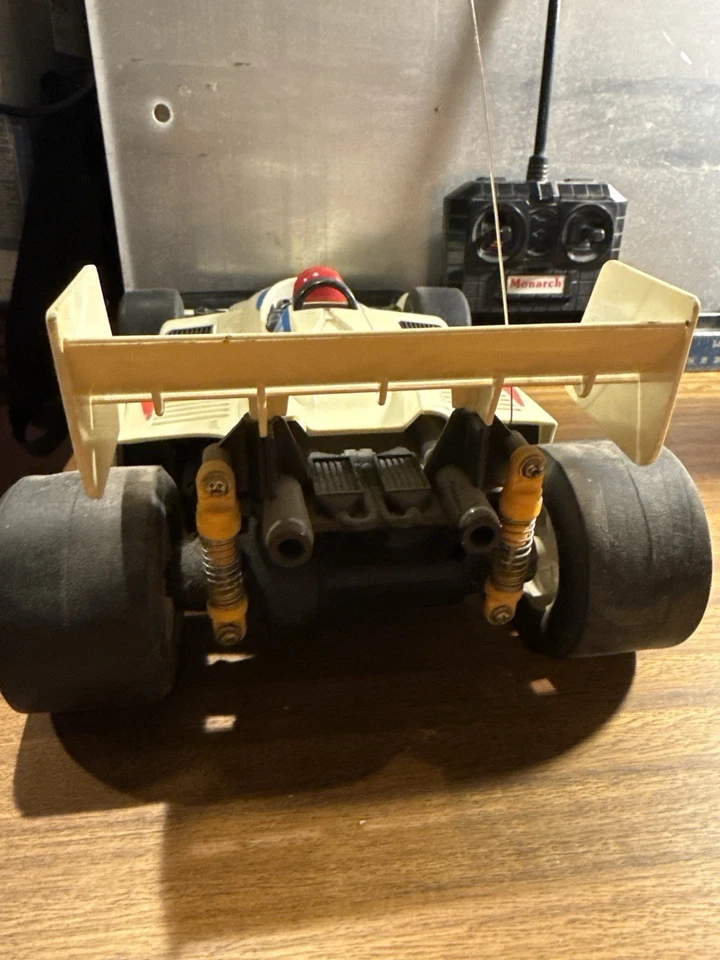 Vintage 1980s RC Cola Formula 1 RC Car Monarch Turbo Racer Remote Control Car - Image 4 of 4