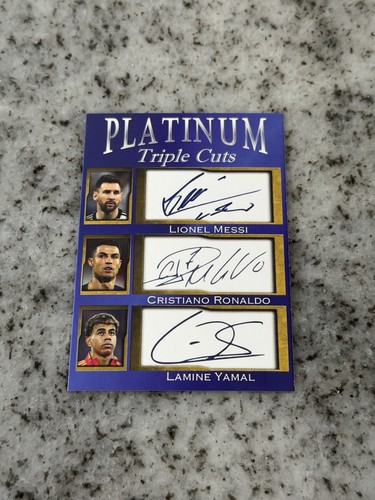 platinum triple cuts lionel messi cristiano ronaldo lamine yamal /1000 facs auto