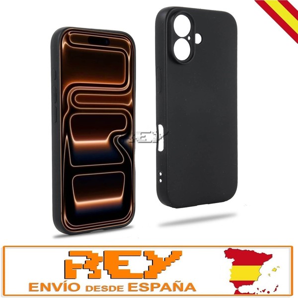 Funda Silicona Negra para IPHONE 17 Carcasa TPU Flexible i599