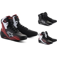 Alpinestars Motorrad Schuhe Faster-4 - Boots zum Schnüren mit Klettverschluss