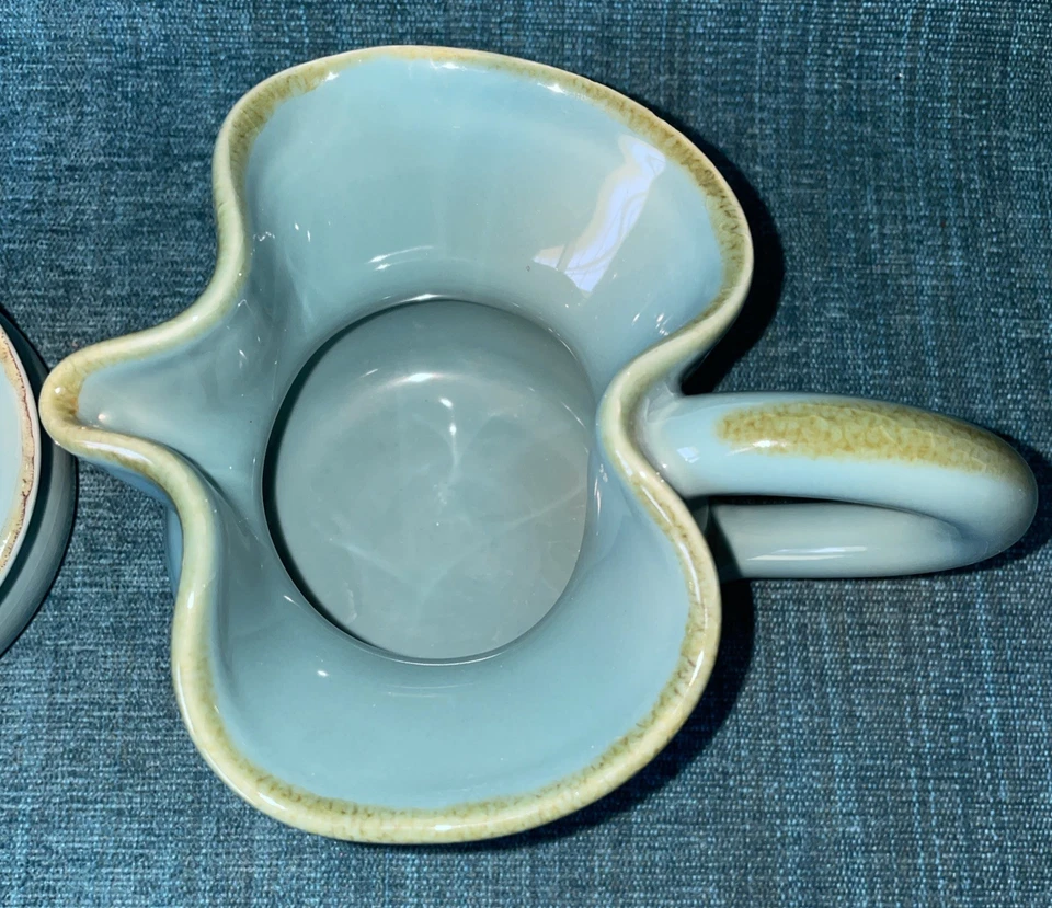 Southern Living At Home Creamer & Sugar Set; Robins Egg Blue; Toscana Collection - Image 4 of 4