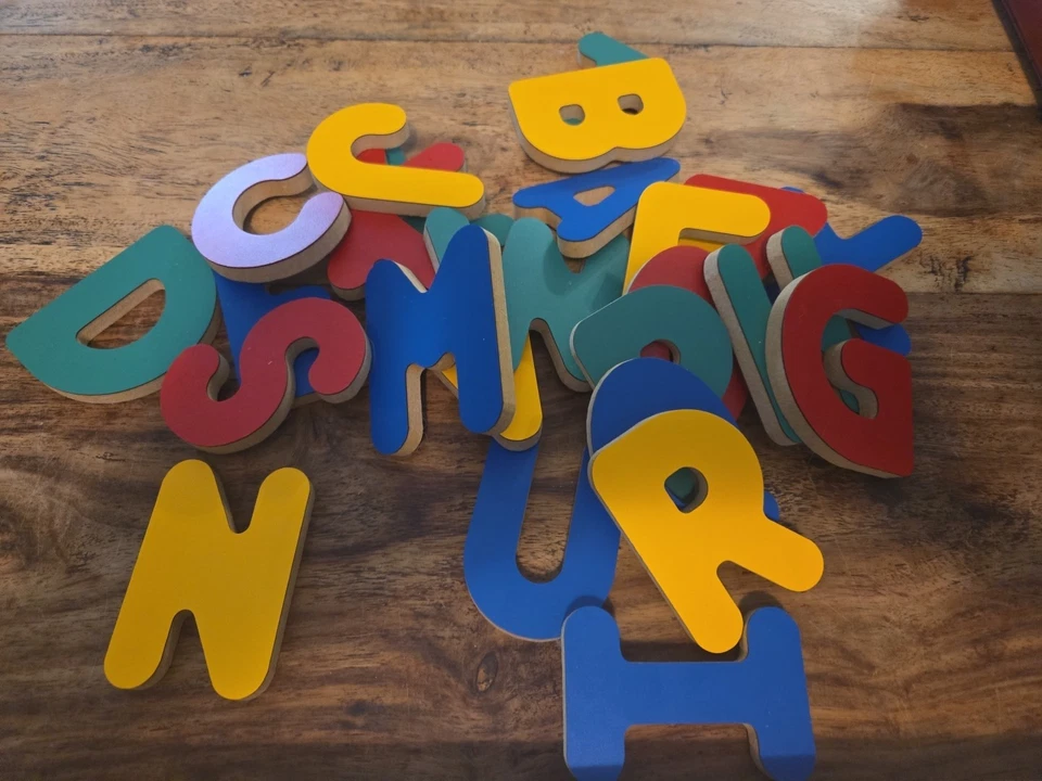 Alphabet Puzzle Think and Grow Tag Vintage Used - Image 4 of 4