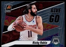 2019-20 Panini Mosaic #12 Ricky Rubio Give and Go