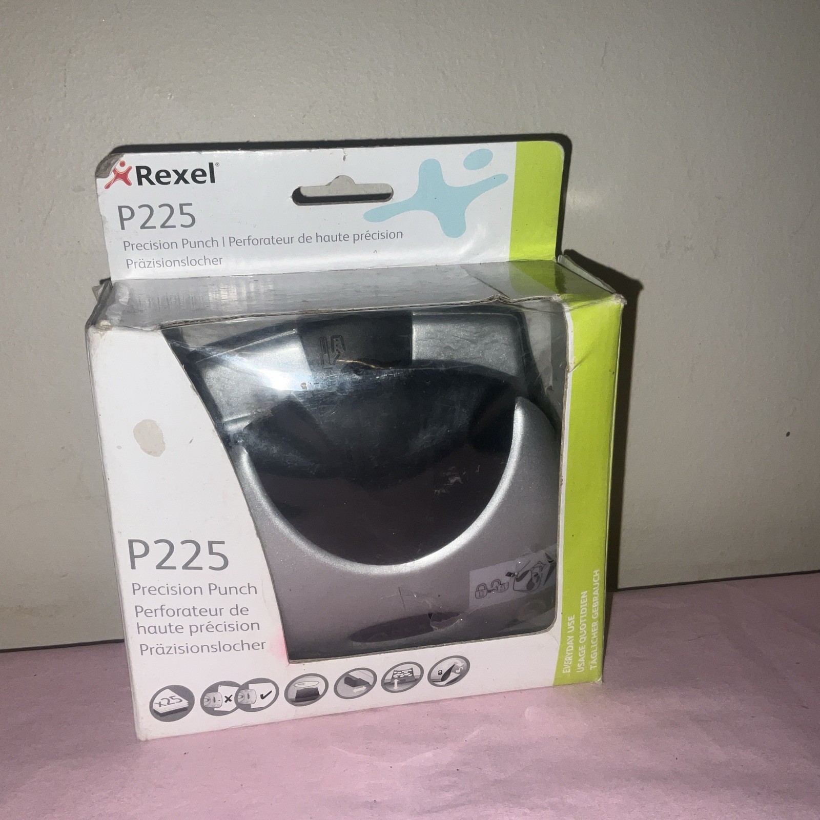 Rexel Precision 225 2 Hole Punch, 25 Sheet Capacity, Paper Alignment Indicator