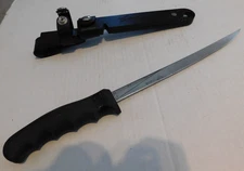 CUTCO FISHERMAN'S SOLUTION Filet Knife, Hard Sheath, Sharpener, Gripper, Cutter