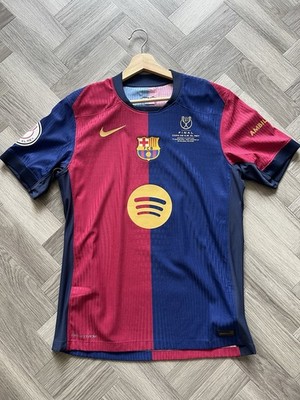 Gavi Barcelona 24/25 Copa De EL REY Match Shirt Nike M Dri-Fit Adv
