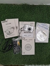 Pentax Optio S60 6MP Digital Camera 3x Optical Zoom Silver Tested