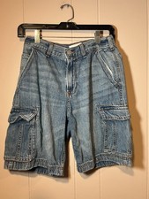 Abercrombie Kids Boys Shorts Size 15/16 Vintage Denim
