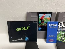 Tetris, Golf & Othello Game Lot Nintendo Entertainment System NES Manual Sleeves