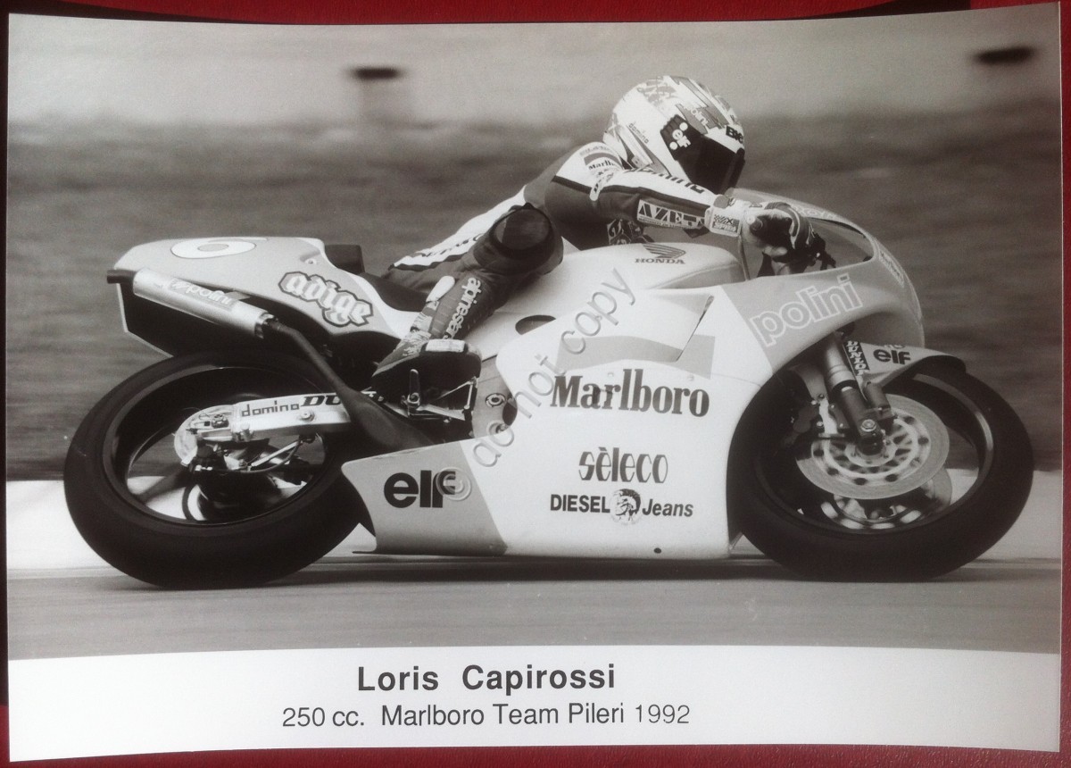 Fotografia Motociclismo - Loris Capirossi - 1992 - Honda Marlboro Team 250