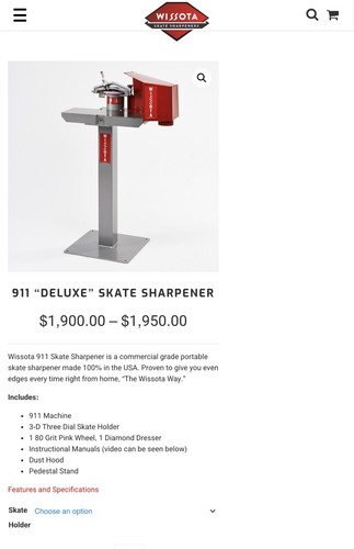 Wissota 911 skate Sharpener (used) *Local Pick-up only*