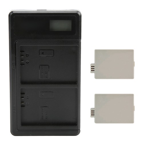 `Dual Battery Charger Smart Lcd Display Dual Usb Charger For Lp E5 Battery - Photo 8 sur 12