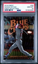 2019 Topps Finest Shohei Ohtani Blue Chips #FBC-SO Angels PSA 10 GEM MINT