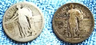 2 No Date USA Barber Quarter Dollars