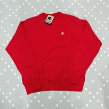 Champion Men Reverse Weave Scarlet Red Crew Sweatshirt Size Medium NWT E6 