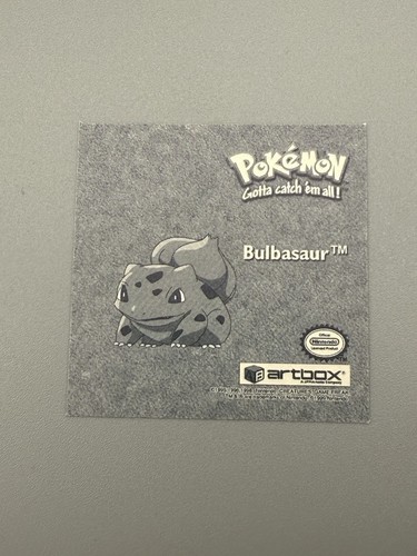Vintage 1999 Artbox Pokemon Sticker Series 1 Prizm #PR26 Bulbasaur Holographic - Bild 7 von 8