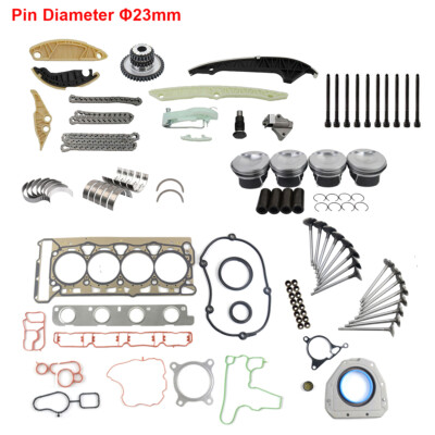 4x Kolben Reparatursatz Ø23 mm Für Audi A3 A4 A6 Golf Passat 2,0 TSI CCZ CDN CAE