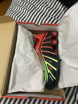 NIKE SHOX R4 / NEYMAR JR. BLACK/CHALLENGE RED-METALLIC SILVER