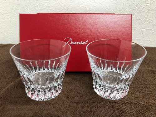 Baccarat Year Tumbler Vita 2019 Crystal Rock Glass Set of 2with Box