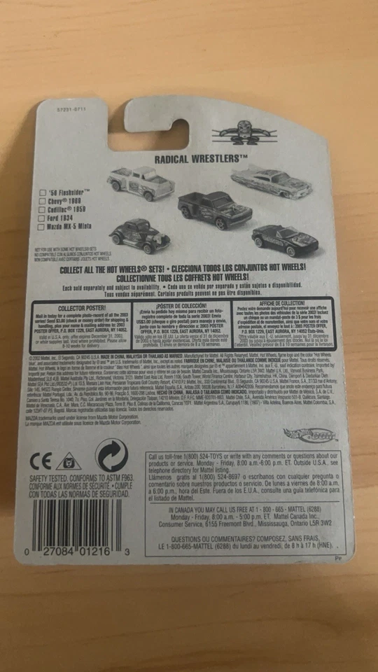 Hot Wheels Radical Wrestlers 5/5 Mazda MX-5 Miata #094 S27 Foto 2 de 2