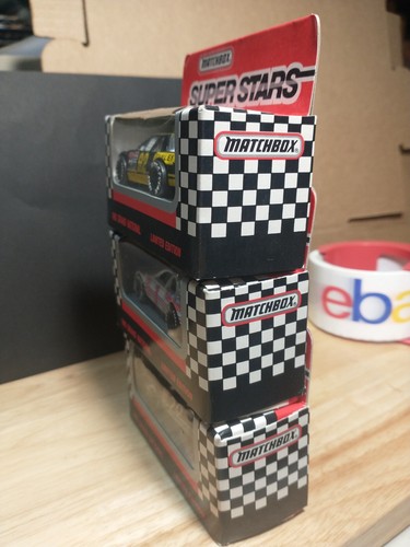 Matchbox lot of 3 Diecast 1/64 NASCAR 1 Gordon 29 Parsons 92 Stricklin 1992 NIP - Picture 9 of 11