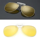Trendy Sunglasses Clip-on Flip Style Polarized UV400 Driving Vision Goggle