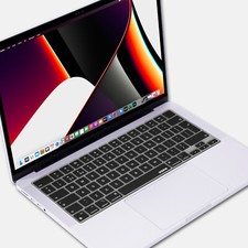 XSKN Silicone Keyboard Cover for 2022 Macbook Air 13.6/15.3 M2 M3 M4 EU Version