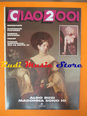 rivista CIAO 2001 28/1990 POSTER Madonna  Enrico Ruggeri Hothouse Flowers *No cd