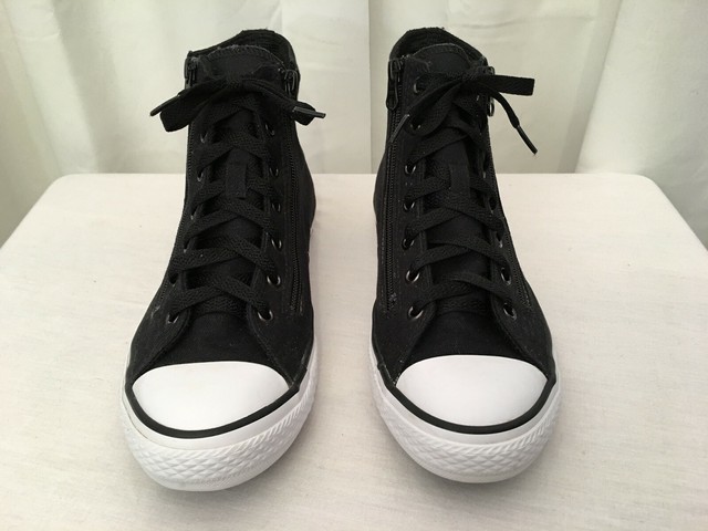 converse double zipper high tops