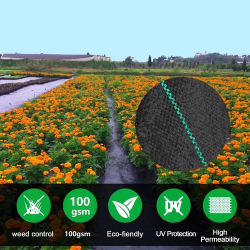 Extra Heavy Duty Weed Control Fabric Garden Ground Landscape Membrane 100gsm Mat - Picture 11 of 30