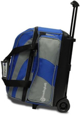 Deluxe Double Roller 2 Ball Bowling Bag with Large Separate Shoe Compartment ...