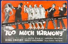 Too Much Harmony ORIGINAL US Campaign Press Book Bing Crosby 1933