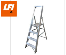 LFI Pro Professional Platform Aluminium 4 Step Ladder Heavy Duty - K3PF04