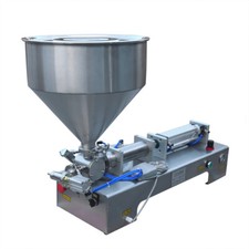 Semi-Automatic Horizontal Liquid Filling Machine, 304 SS, 100-1000ml, Pneumatic