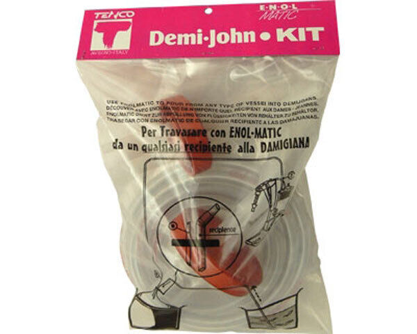 Enolmatic Demi John Kit für Ballonabfüllung Ballon-Flaschen Glas-Ballon füllen