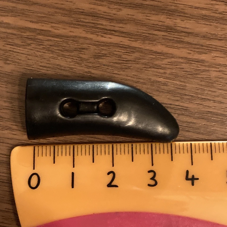 Duffle Coat Toggles 38mm Satin Black Pack Of 10 - Image 2 of 3